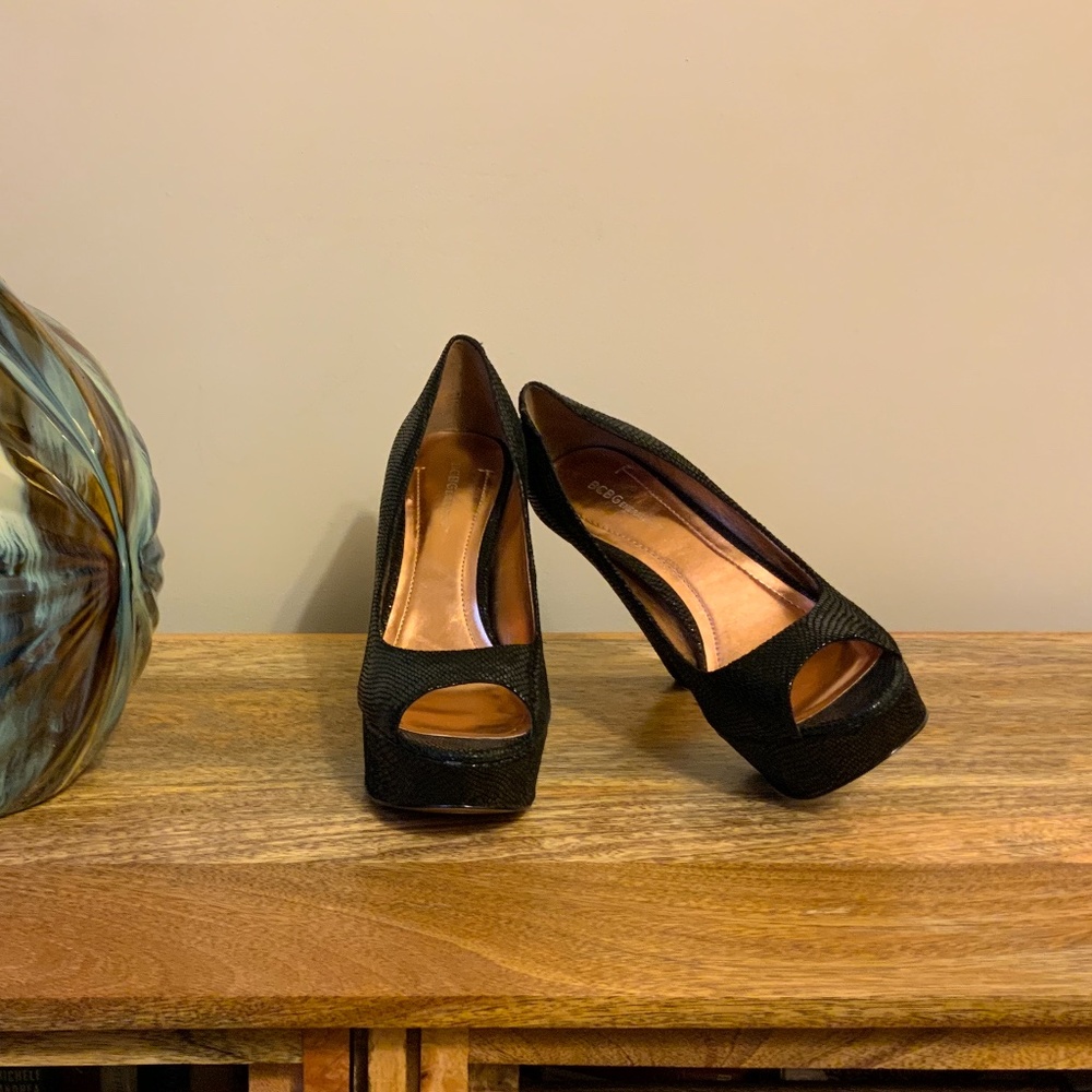 BCBGeneration Black Heels